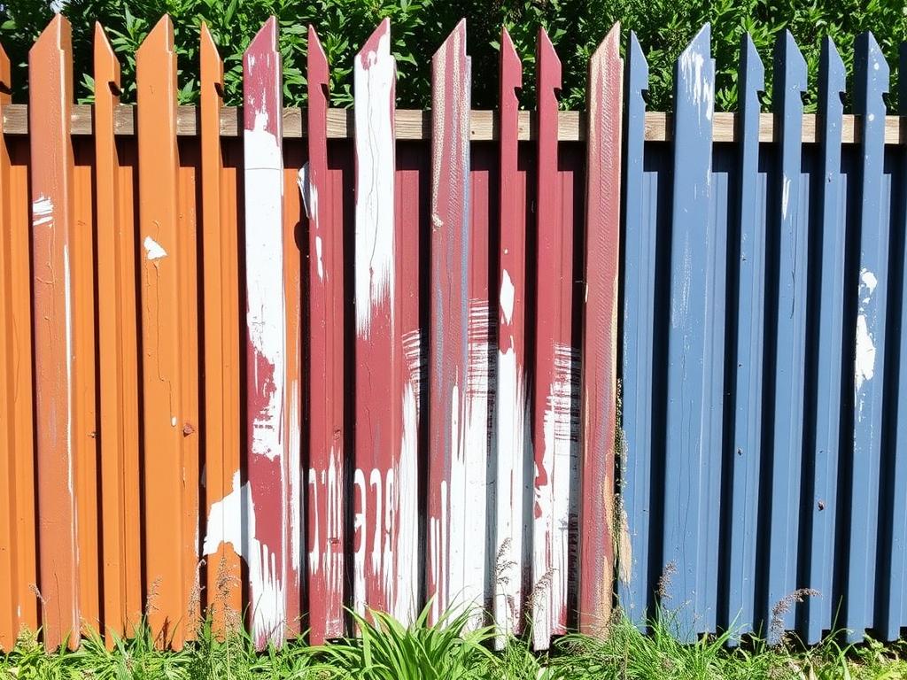 paint the metal fenceфото