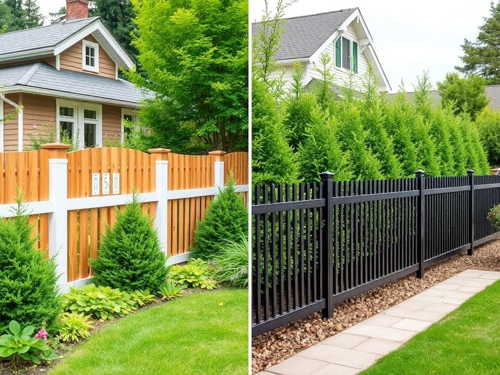 Traditional vs. contemporary fence styles. Environmental and Cost Considerations