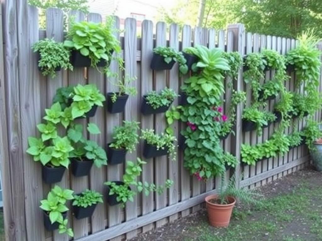 Using fences for vertical gardening. Creating Your Vertical Garden Design