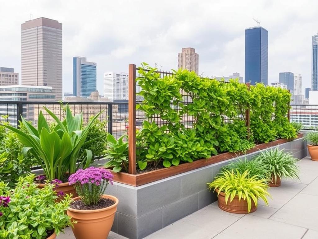 Fences for rooftop gardens and terraces. Eco-Friendly Fencing Solutions for Rooftop Gardens