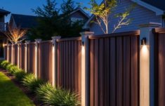 Zaun mit LED-Beleuchtung : Allier sécurité et ambiance chaleureuse