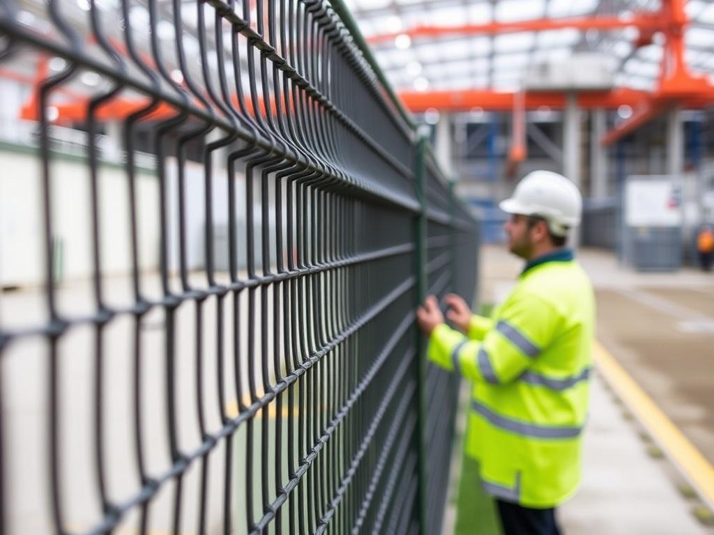     Zaun für den Industriebereich: Hohe Sicherheit. Intégration de la technologie dans les clôtures industrielles