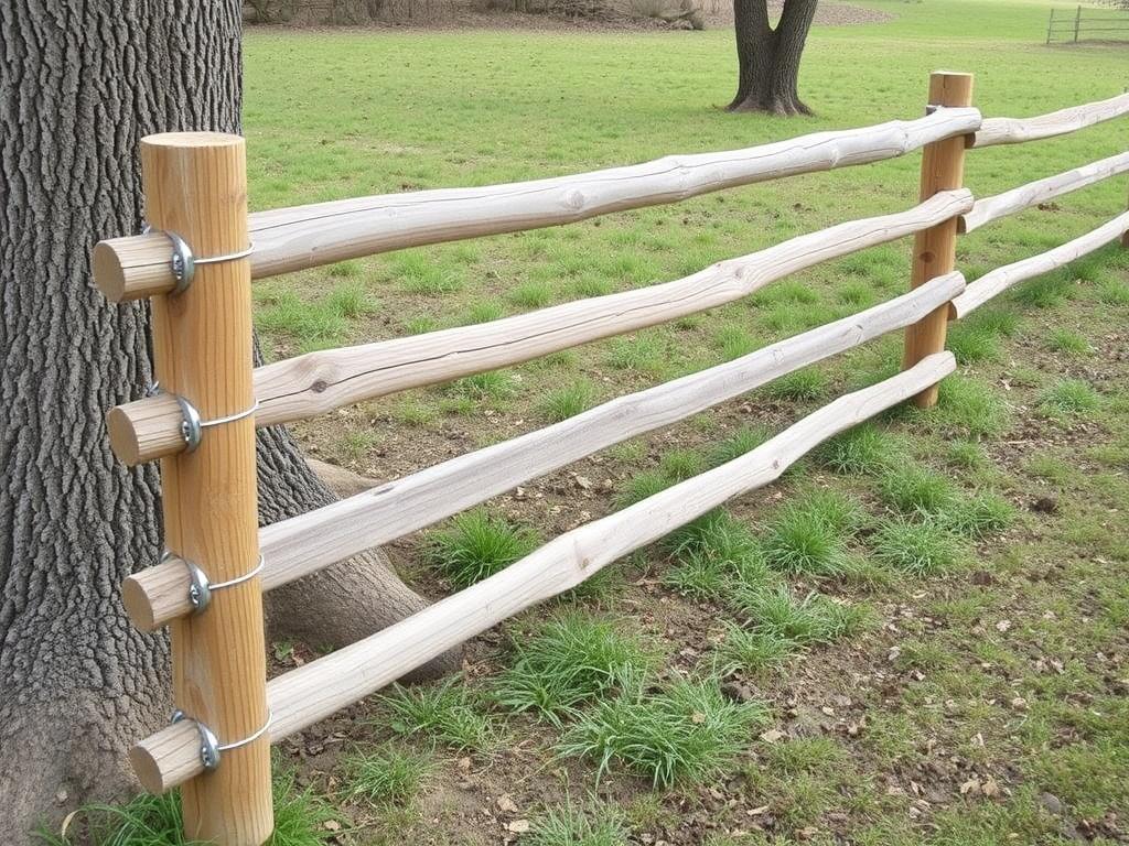     Split-rail fences: rustic and functional. Der Aufbau eines Split-Rail Fence: Einfach, stabil und flexibel