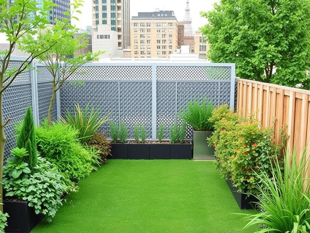 Fences for rooftop gardens and terraces. Cost Comparison of Different Fencing Options for Rooftop Gardens and Terraces