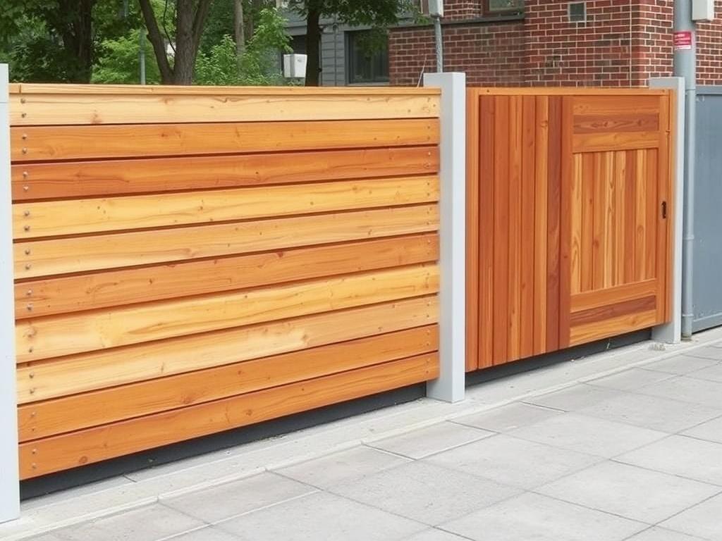     Zäune in der Stadt: Platzsparende Lösungen. Matériaux utilisés pour les clôtures urbaines compactes