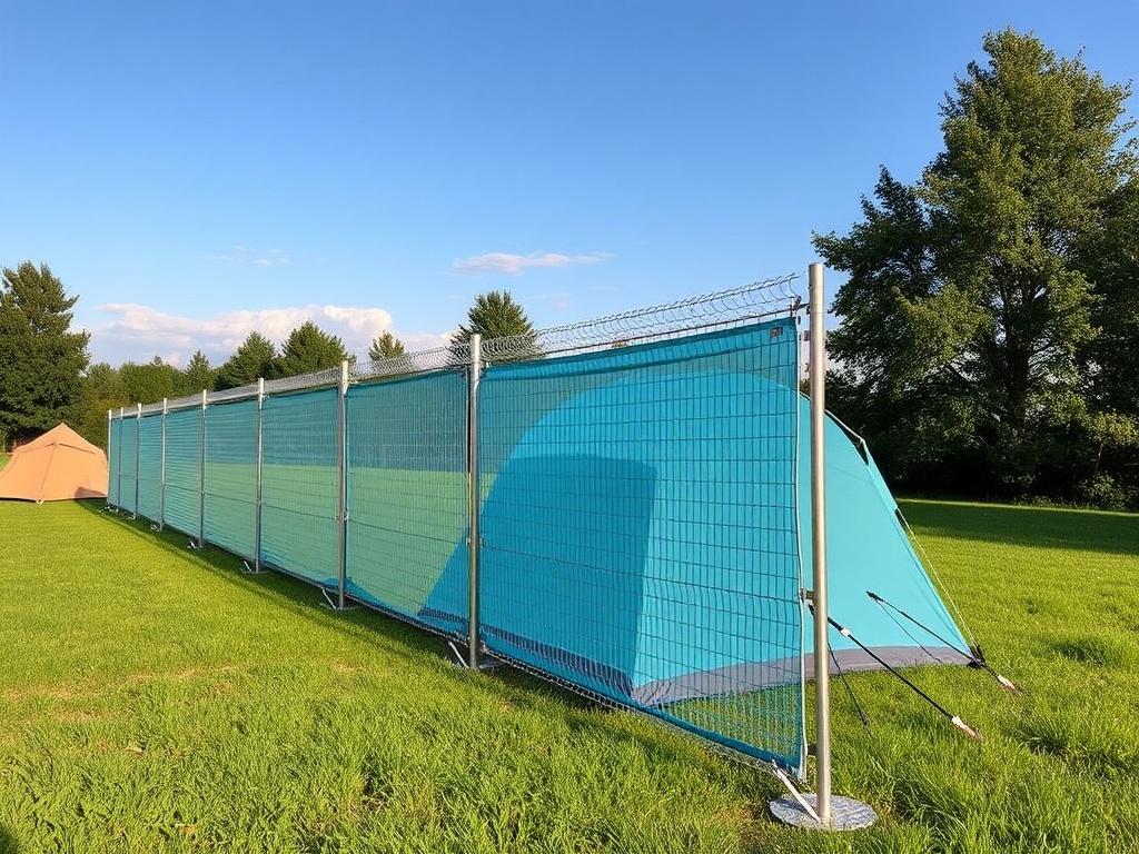     Zaun für den Campingplatz: Mobile Lösungen. Les innovations futures des Zaun mobil für den Campingplatz