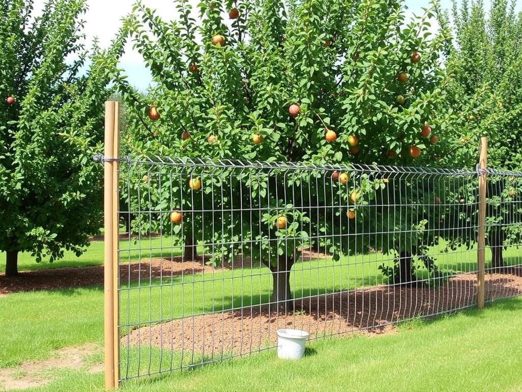 Orchard fencing to protect fruit trees. Types of Orchard Fencing to Protect Fruit Trees