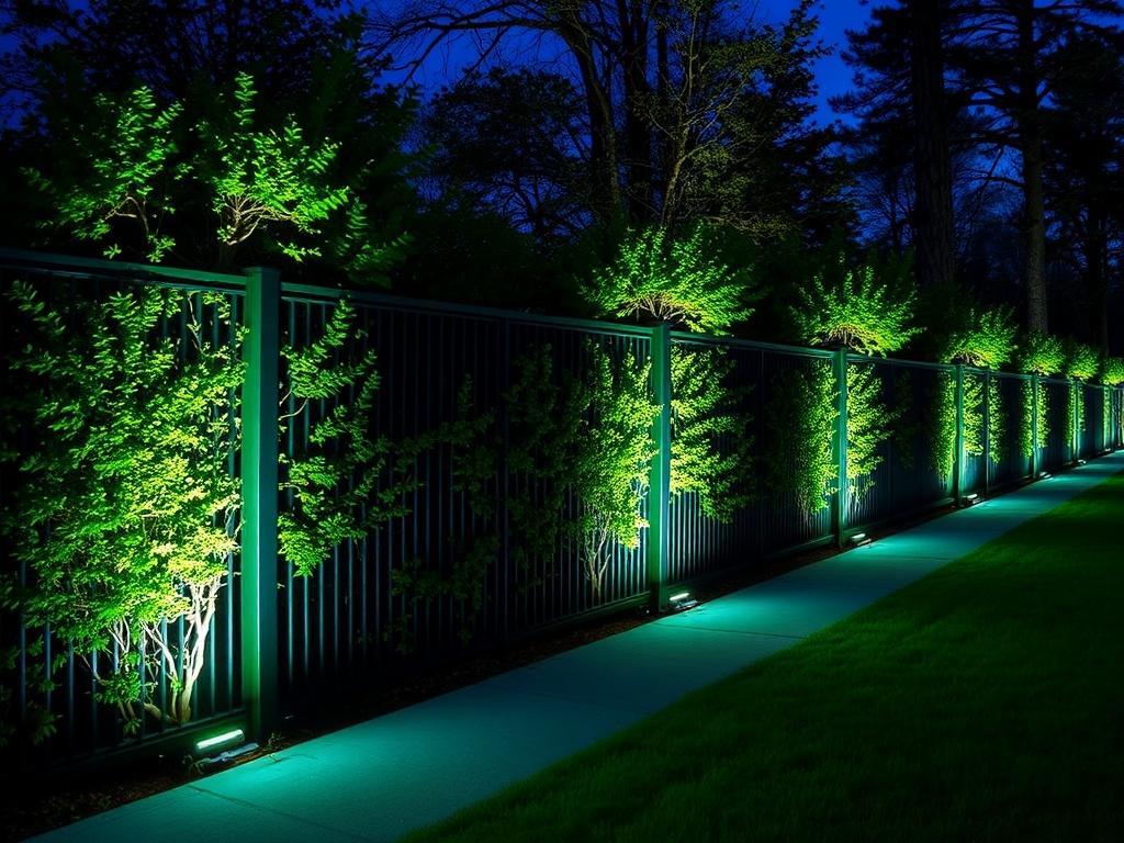     Zaun mit LED-Beleuchtung: Sicherheit und Atmosphäre. Les avantages techniques d’une clôture LED