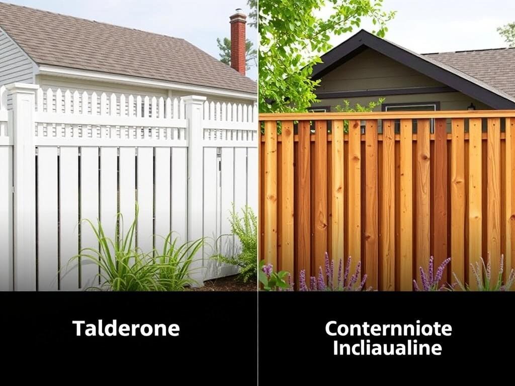 Traditional vs. contemporary fence styles. Practicality and Maintenance
