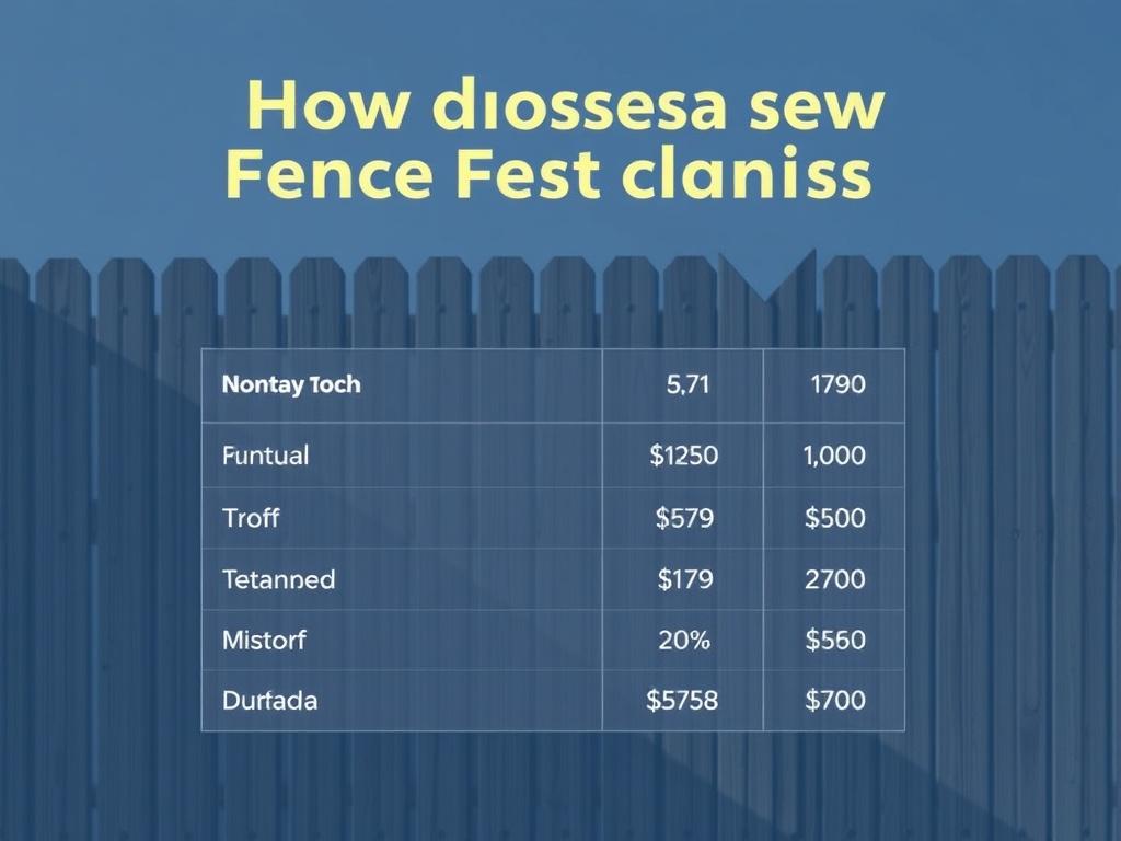 How much does a new fence cost?. Summary Table: Fence Costs at a Glance