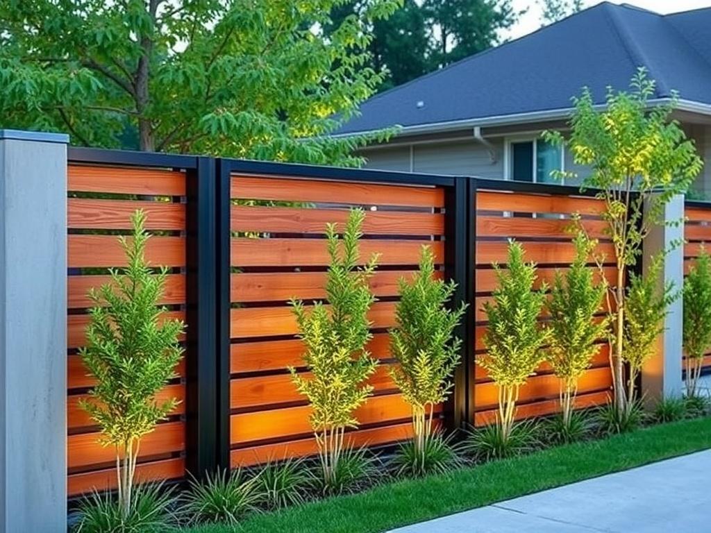 Modern fence trends in 2024. Examples of Stunning Modern Fence Applications