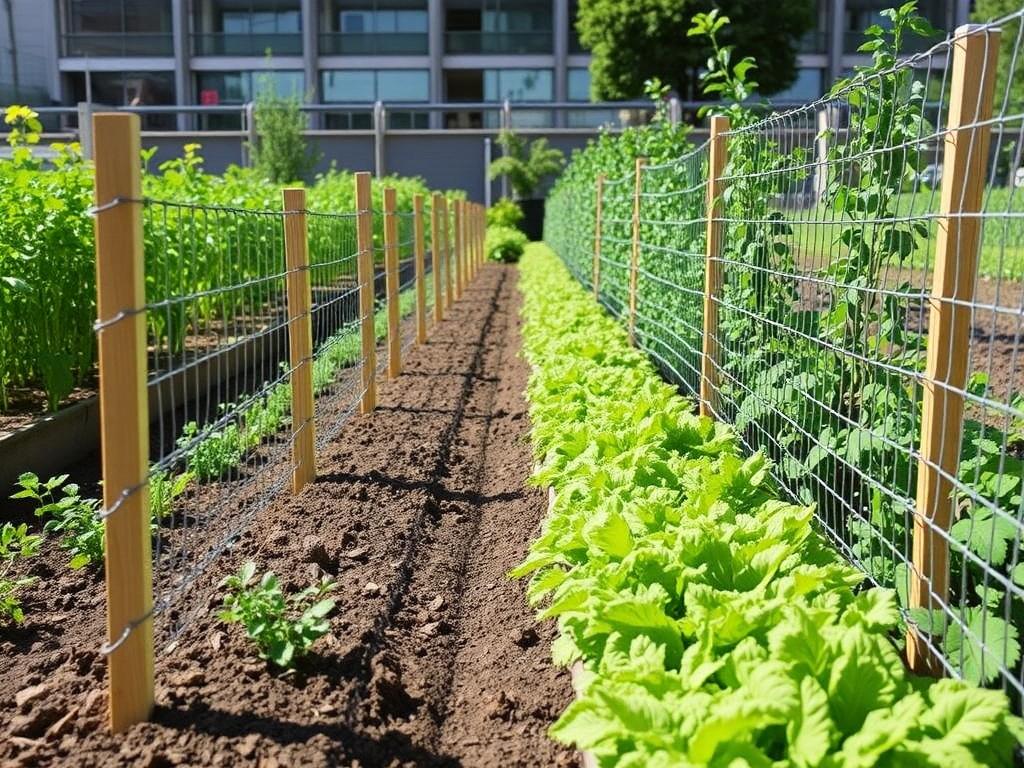 Fences for urban farming. Materials Comparison for Urban Farming Fences