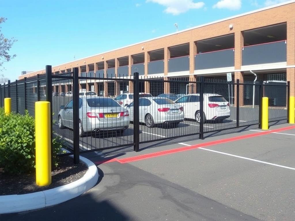 Fences for parking lots and garages. Additional Features to Enhance Fences in Parking Environments