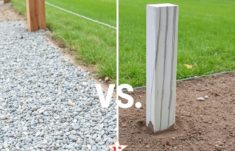 Using Gravel vs. Concrete for Fence Posts: Which One Should You Choose?