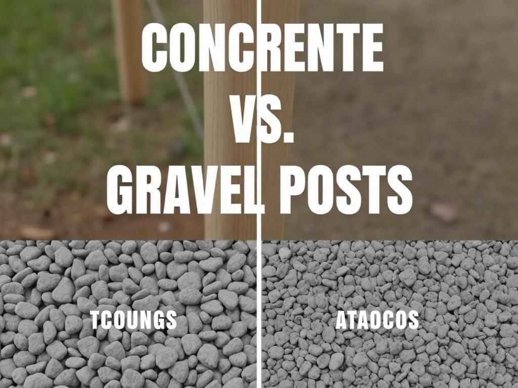     Béton vs. gravier pour les poteaux de clôture. Les types de poteaux et leurs exigences en matière de fixation