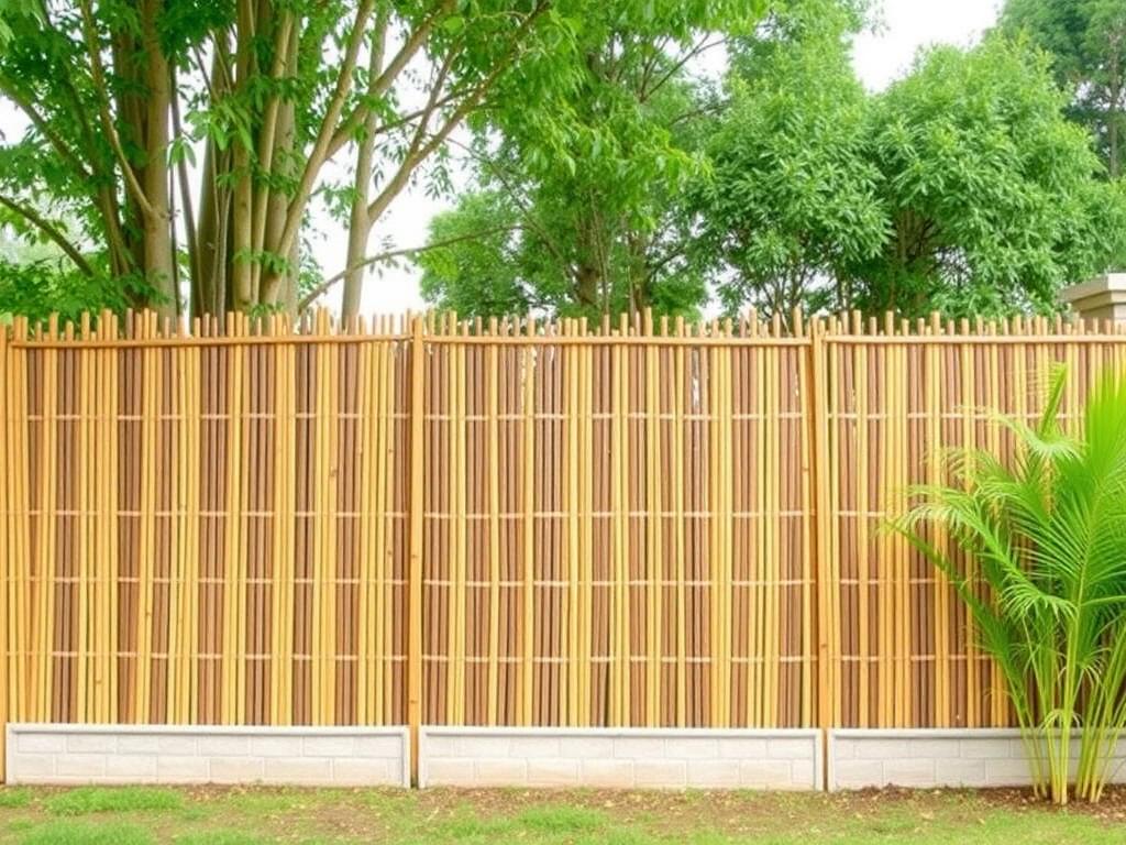     Clôtures en bambou : Une option écologique et stylée. Comparaison entre clôtures en bambou et autres types de clôtures