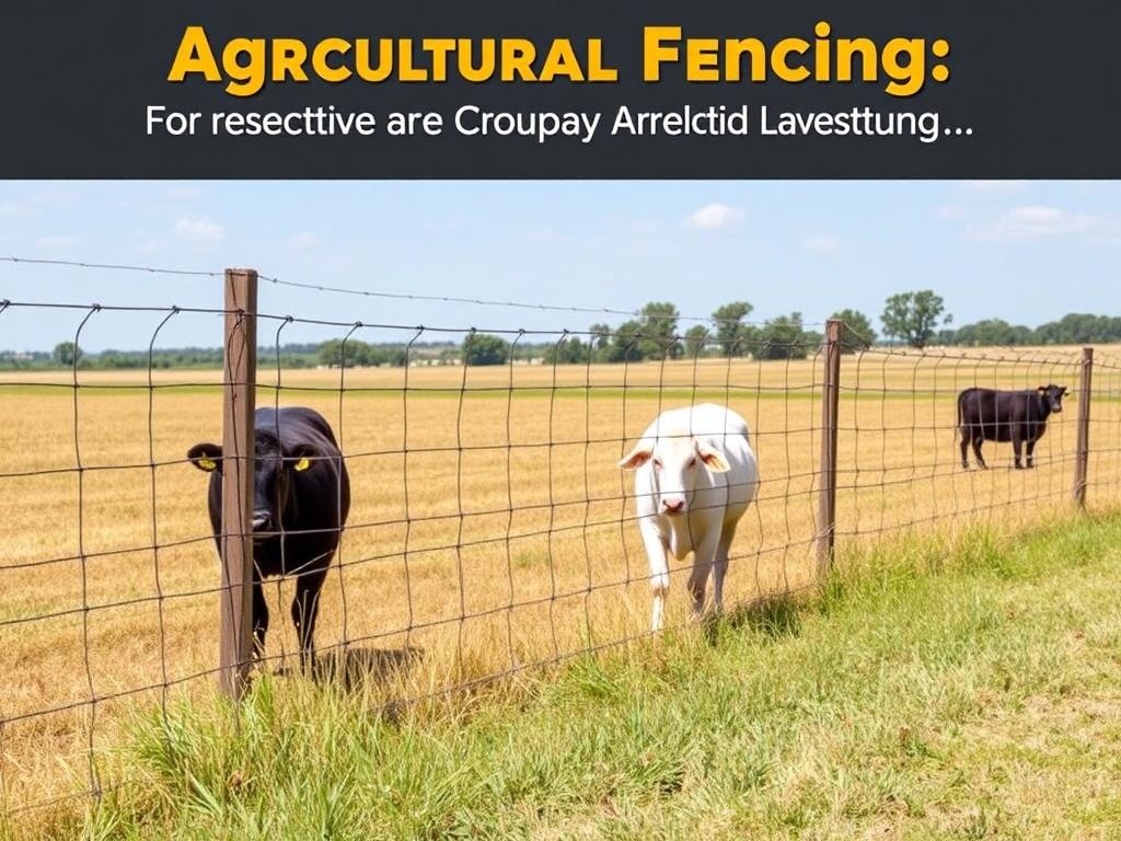     Clôtures agricoles : protection des cultures et du bétail. Les étapes clés pour installer une clôture agricole efficace