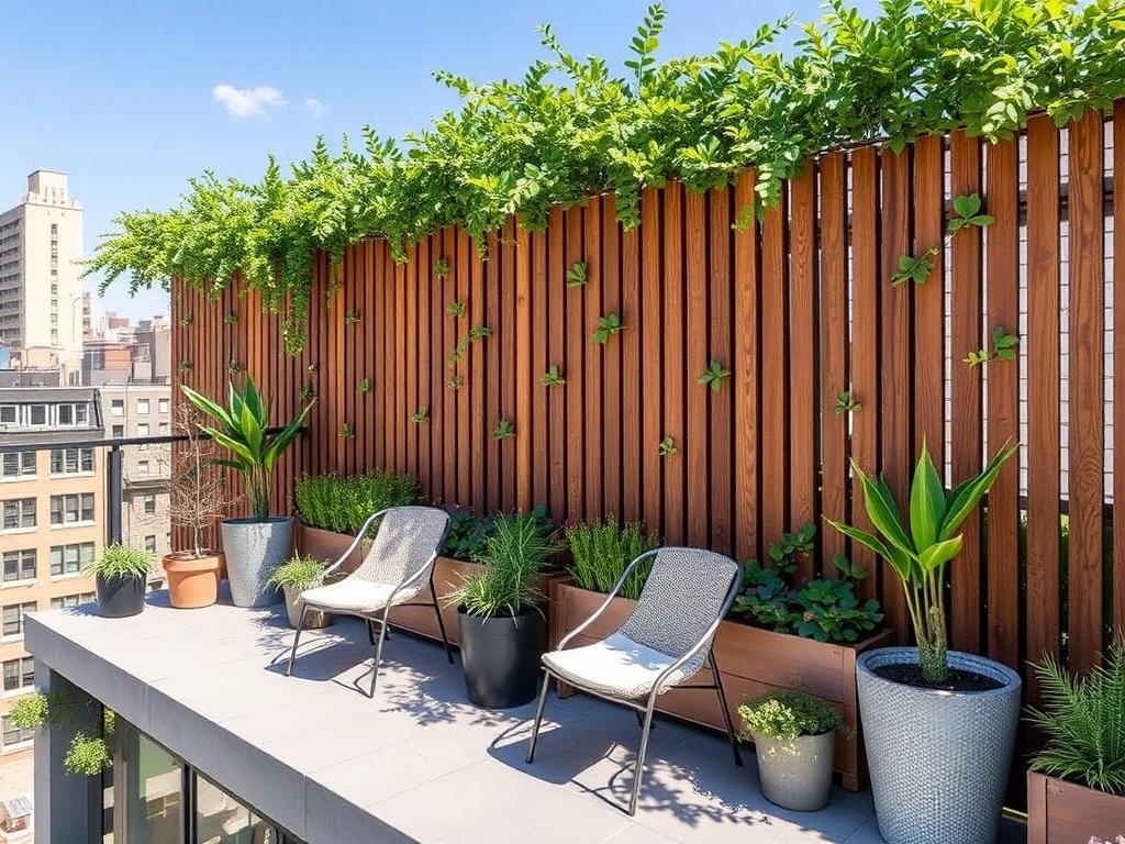     Zaun für den Balkon: Sichtschutz in der Stadt. Innovative Ideen für Ihren Balkonzaun: Kombination aus Sichtschutz und Dekoration