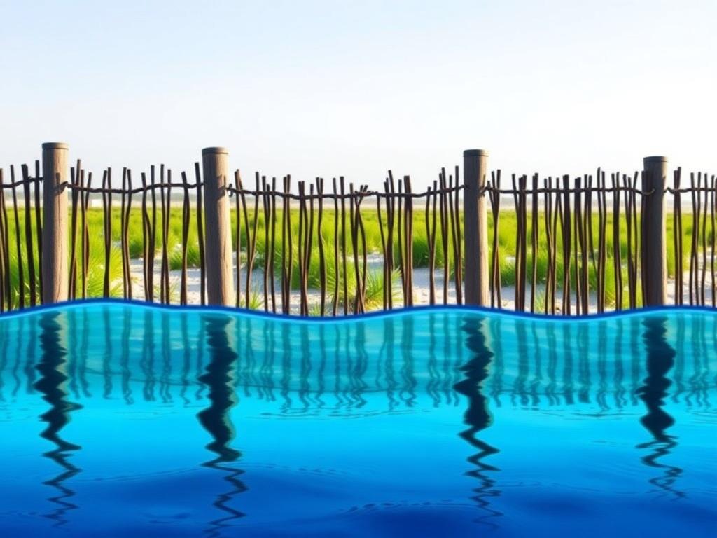 Fences for coastal areas (saltwater resistance). Environmental Impact and Sustainability