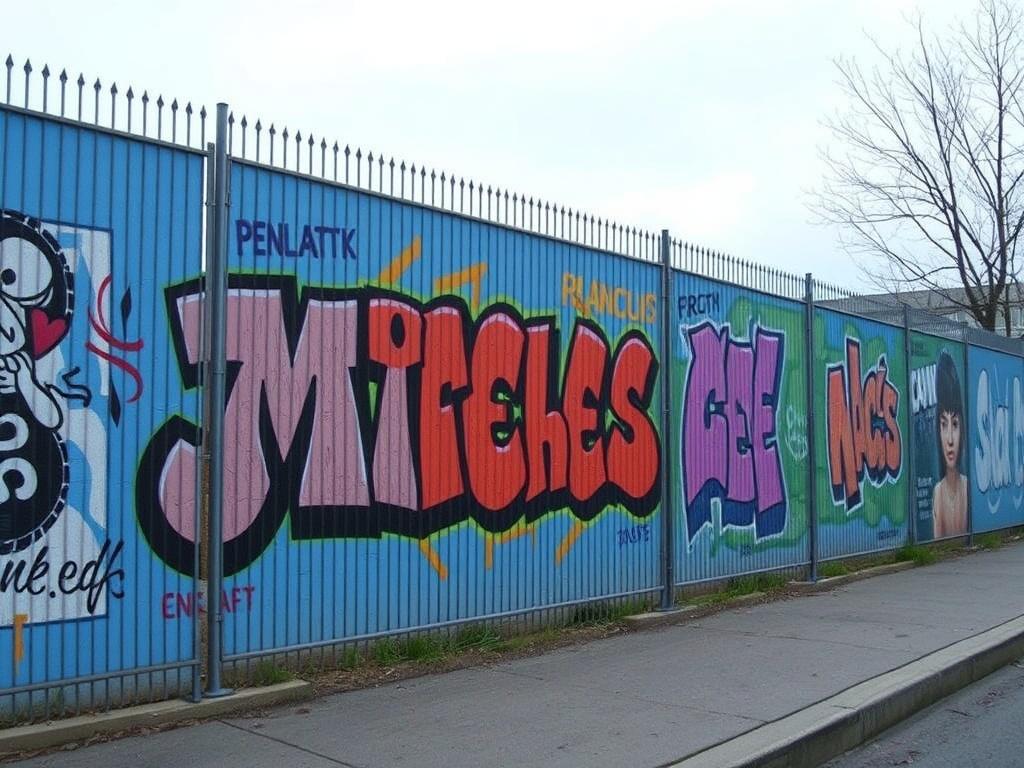 Les clôtures comme support de street art.. Historia y evolución: de barrera a lienzo urbano