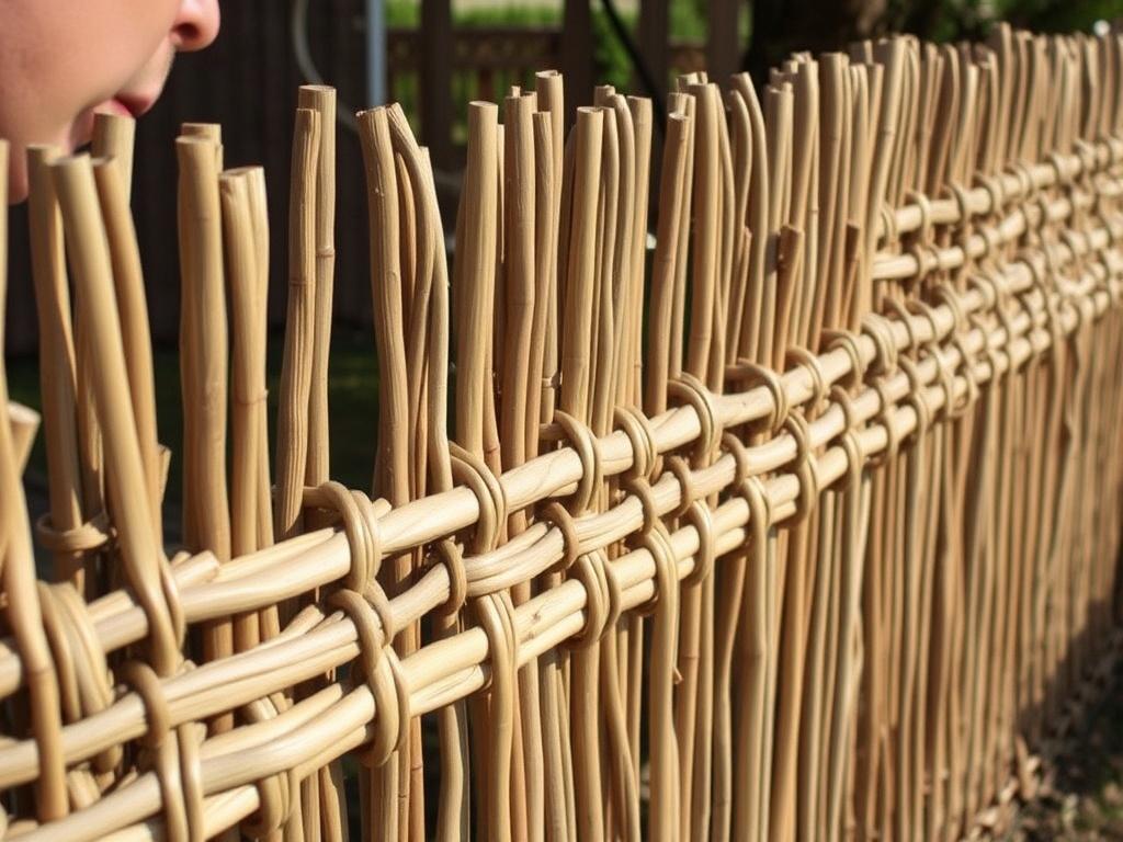 Les clôtures en osier tressé.. Sostenibilidad y impacto ambiental