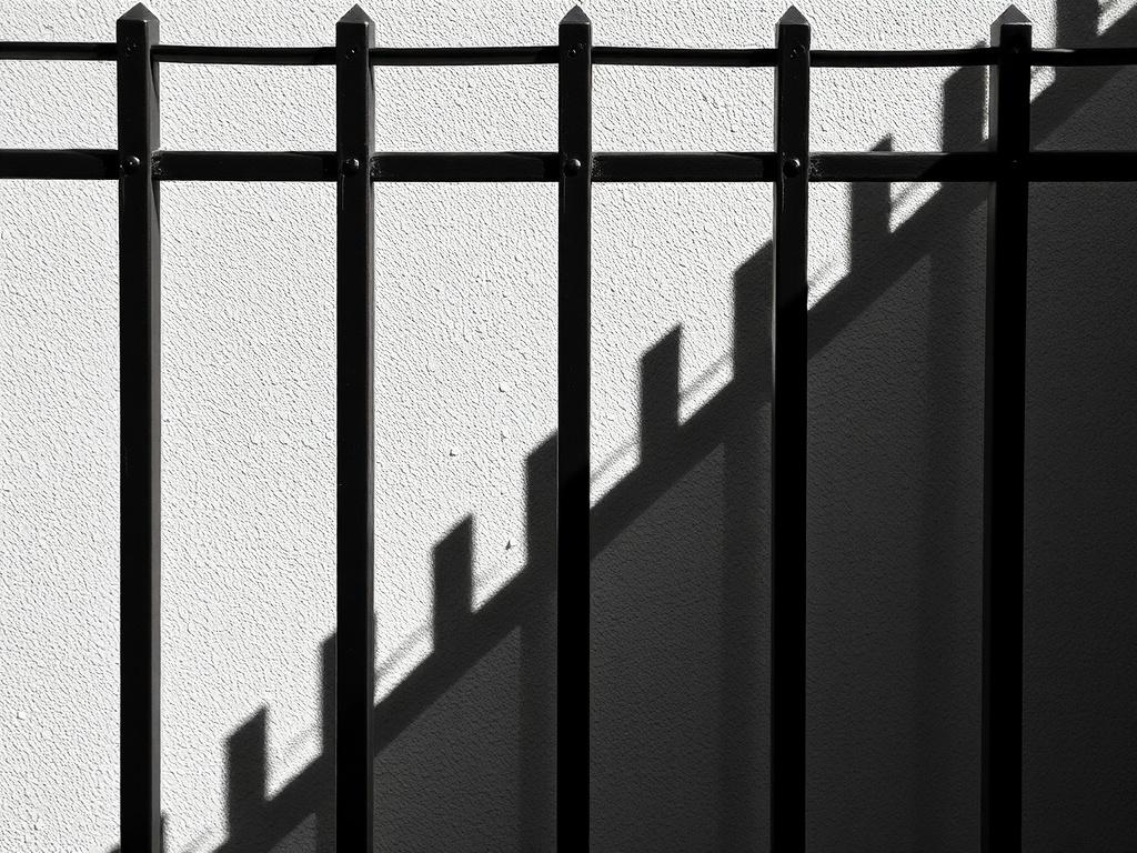 La photographie de clôtures : étude des formes et des ombres.. Procesado y edición: realzar formas y tonos