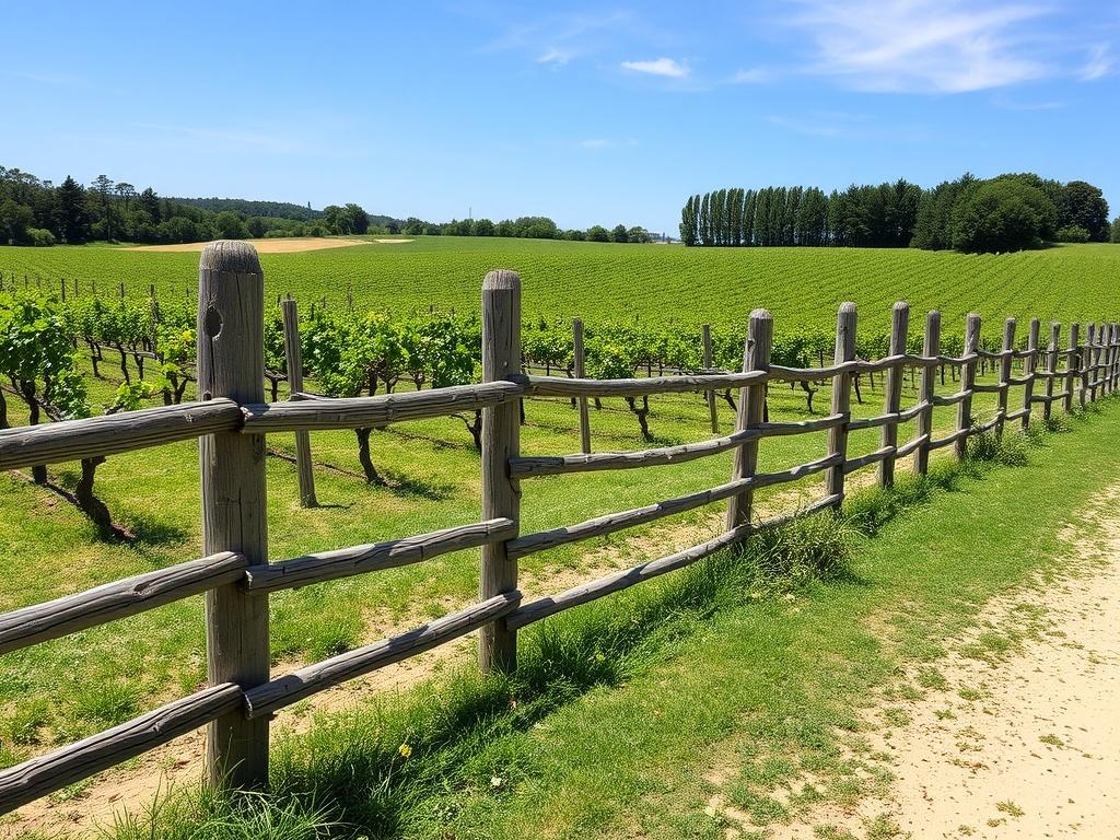 Les clôtures en bois des domaines viticoles de Bordeaux.. Conclusión
