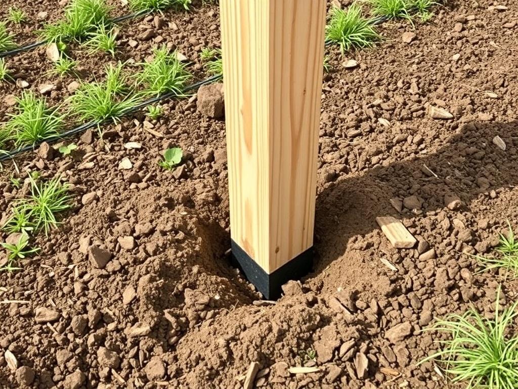 Comment bien planter un poteau de clôture ?. Preparación del terreno