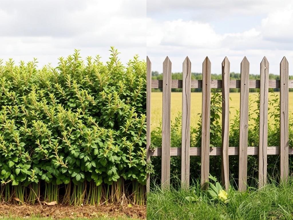 Les premières clôtures : de la haie naturelle à la palissade.. Comparación práctica: haie naturelle vs palissade