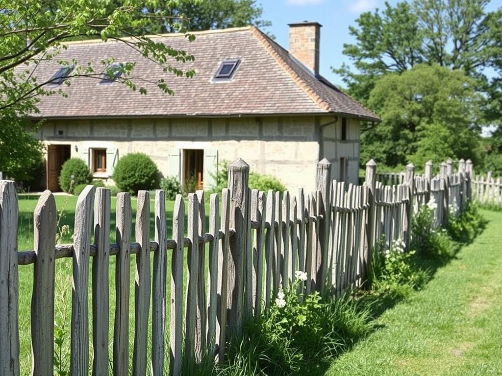 La clôture dans l'architecture rurale française traditionnelle.. Materiales y técnicas: una paleta local