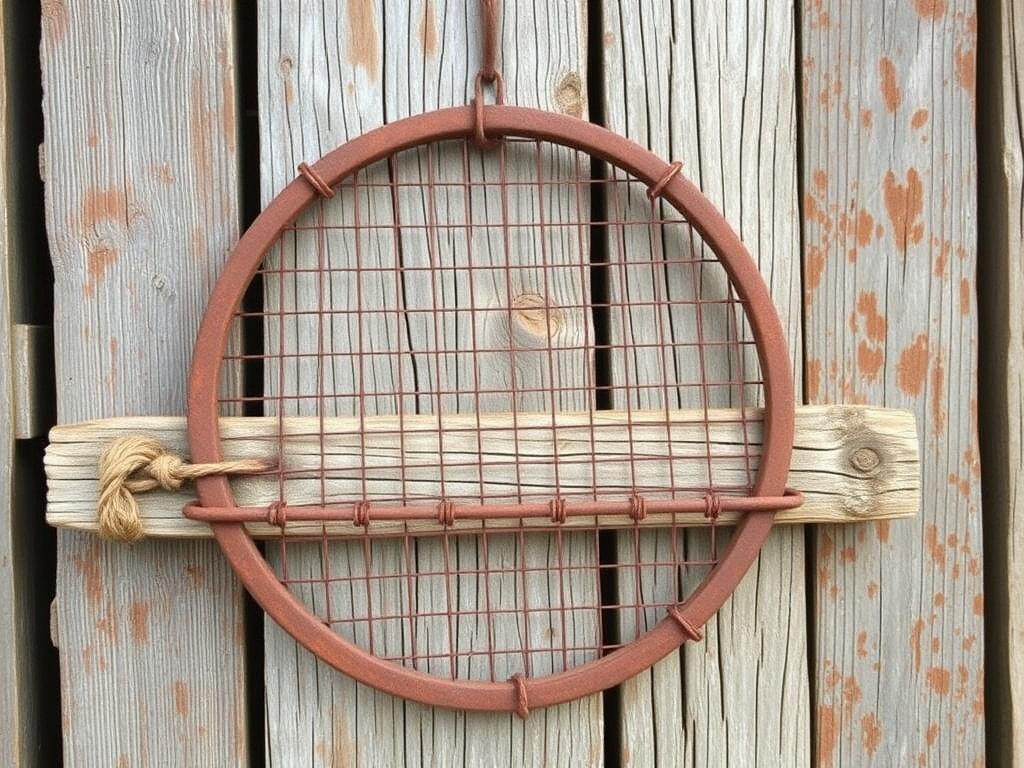 La poésie du grillage rouillé et du bois patiné.. Proyectos DIY: transformar hallazgos en objetos queridos