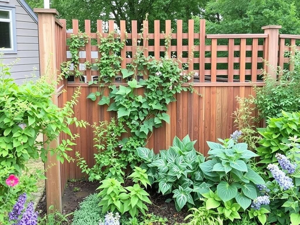 Les clôtures comme élément de structuration du jardin.. Integración con planta: cuando la valla se hace viva