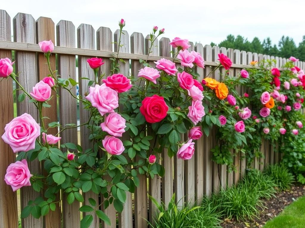 Der Zaun als Rankhilfe für Rosen. Historias y ejemplos reales para inspirarte