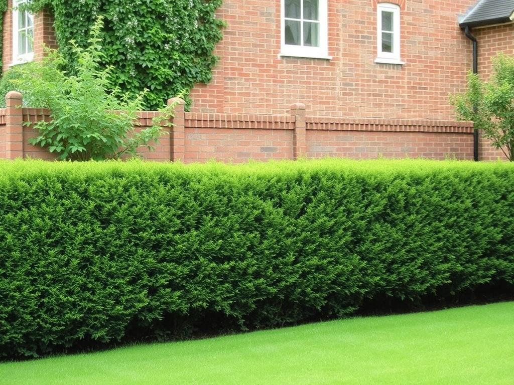 English Garden Fencing: Hedges and Brick Walls. Muros de ladrillo: el carácter inamovible