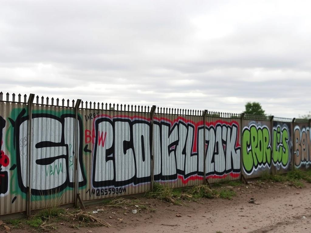 Zaun als Leinwand für Graffiti. La valla como lienzo: historia y contexto