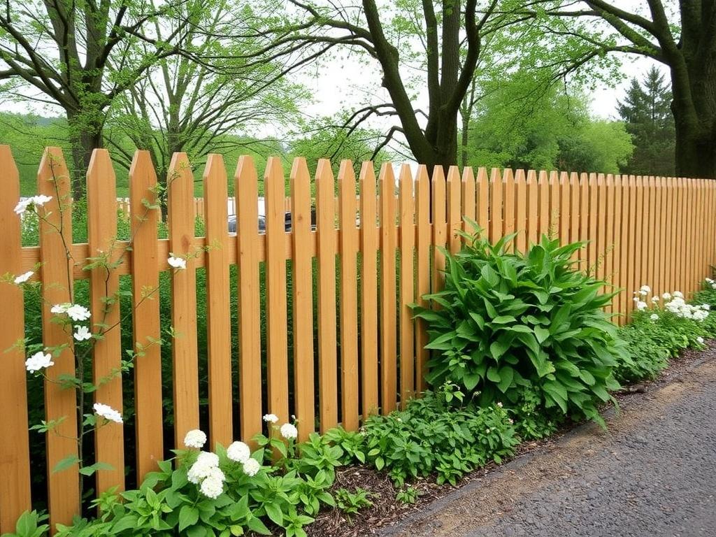 Der Staketenzaun aus Kastanienholz. Origen y tradición: de los caminos rurales a los jardines urbanos