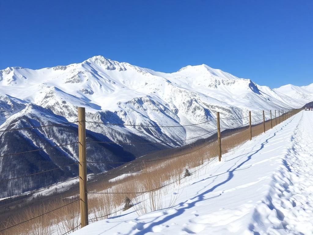 Les clôtures à neige dans les zones montagneuses.. Impacto ambiental y convivencia con el paisaje