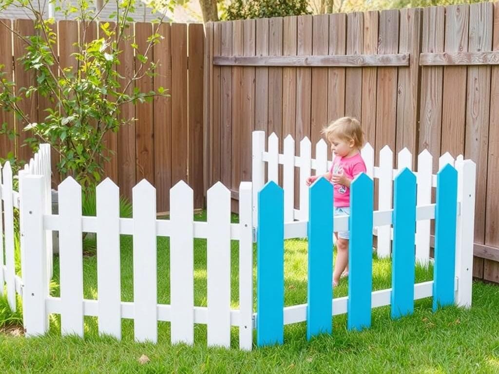 Der Zaun als Laufstall für Kinder. Alternativas al "zaun" tradicional