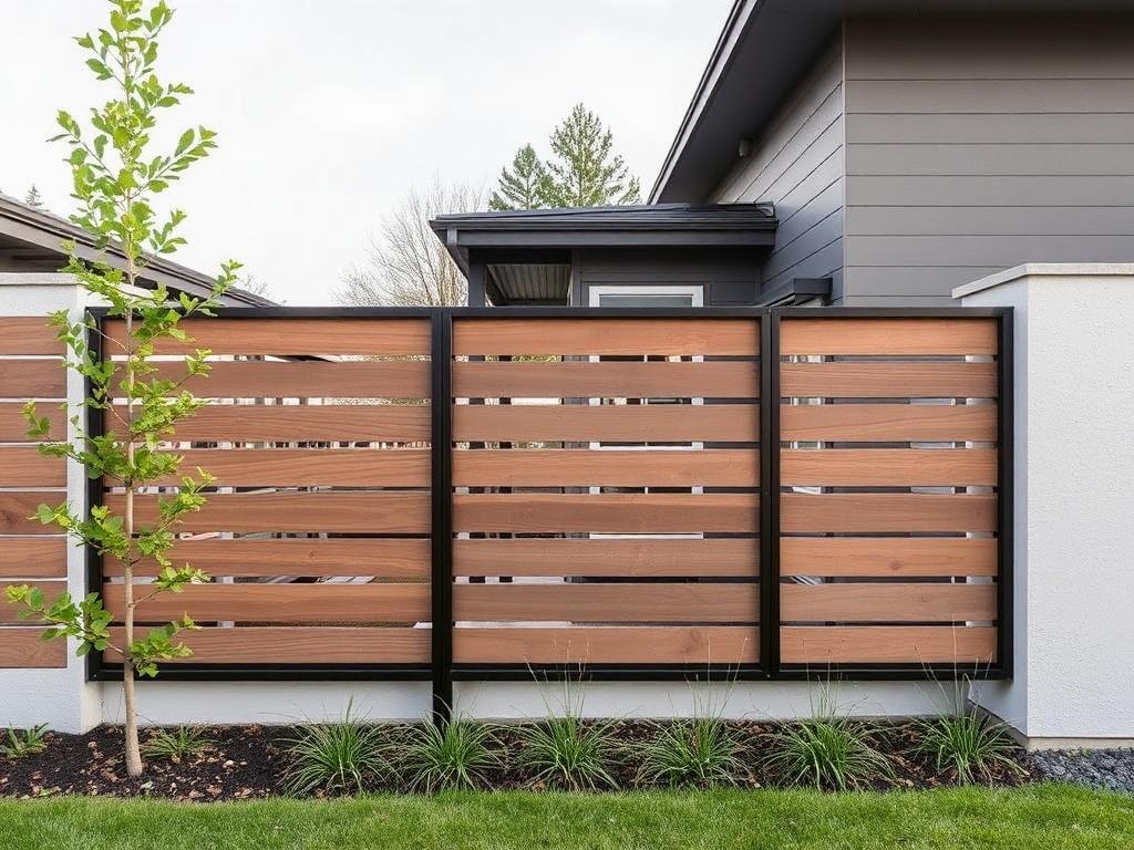 Vallas contemporáneas: líneas minimalistas.. Colores y acabados: la paleta minimalista