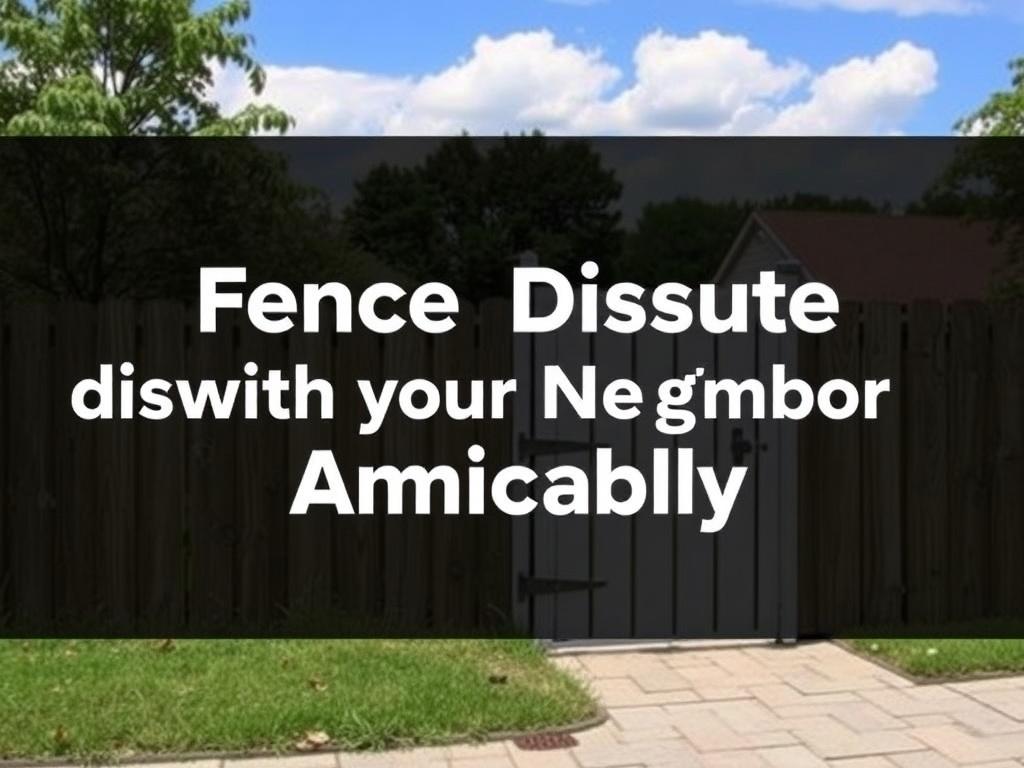 Resolving a Fence Dispute with Your Neighbor Amicably. Resumen final de pasos prácticos