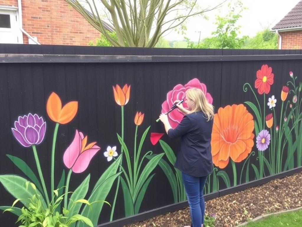 Pintar un mural en tu valla de jardín.. Materiales y herramientas esenciales