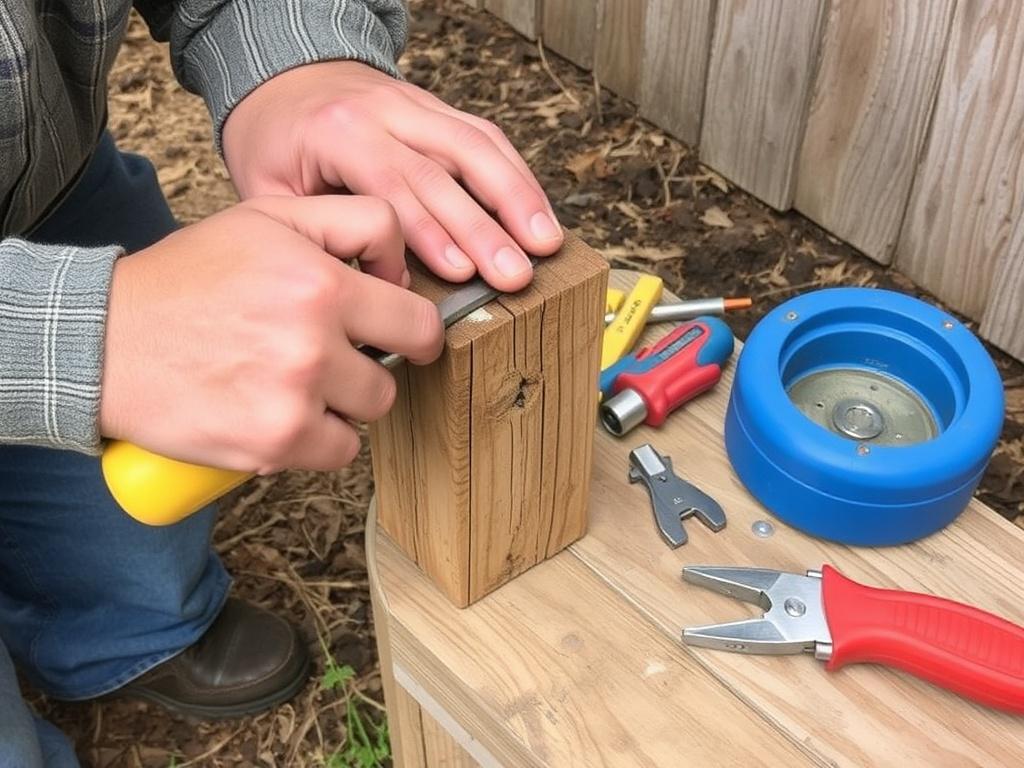 Reparar postes podridos o oxidados.. Herramientas y materiales necesarios