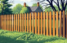 Der Staketenzaun aus Kastanienholz: la valla de castaño que revive jardines y paisajes