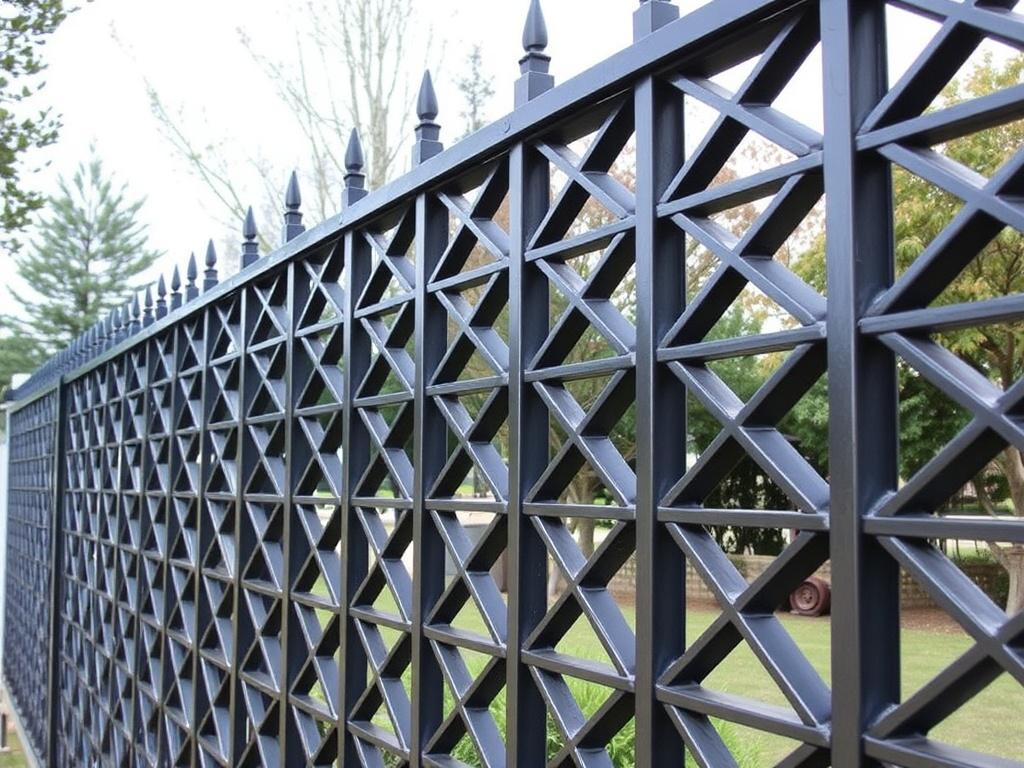 Les clôtures à motif géométrique en métal.. Acabados y protección: cómo garantizar longevidad