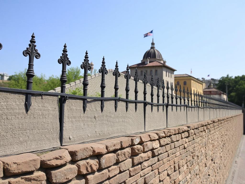 Der historische Stadtmauer-Zaun. La muralla como espacio público y cultural