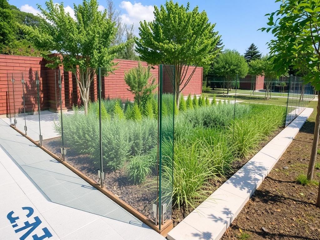 Zäune aus Glas: Transparenter Schutz. Sostenibilidad: impacto ambiental y opciones ecológicas