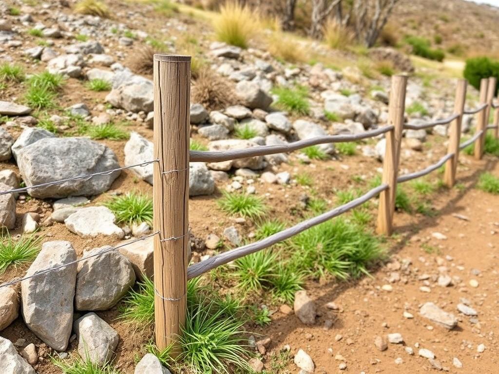 How to Build a Fence on Rocky Ground. Consejos ecológicos y conservación del paisaje