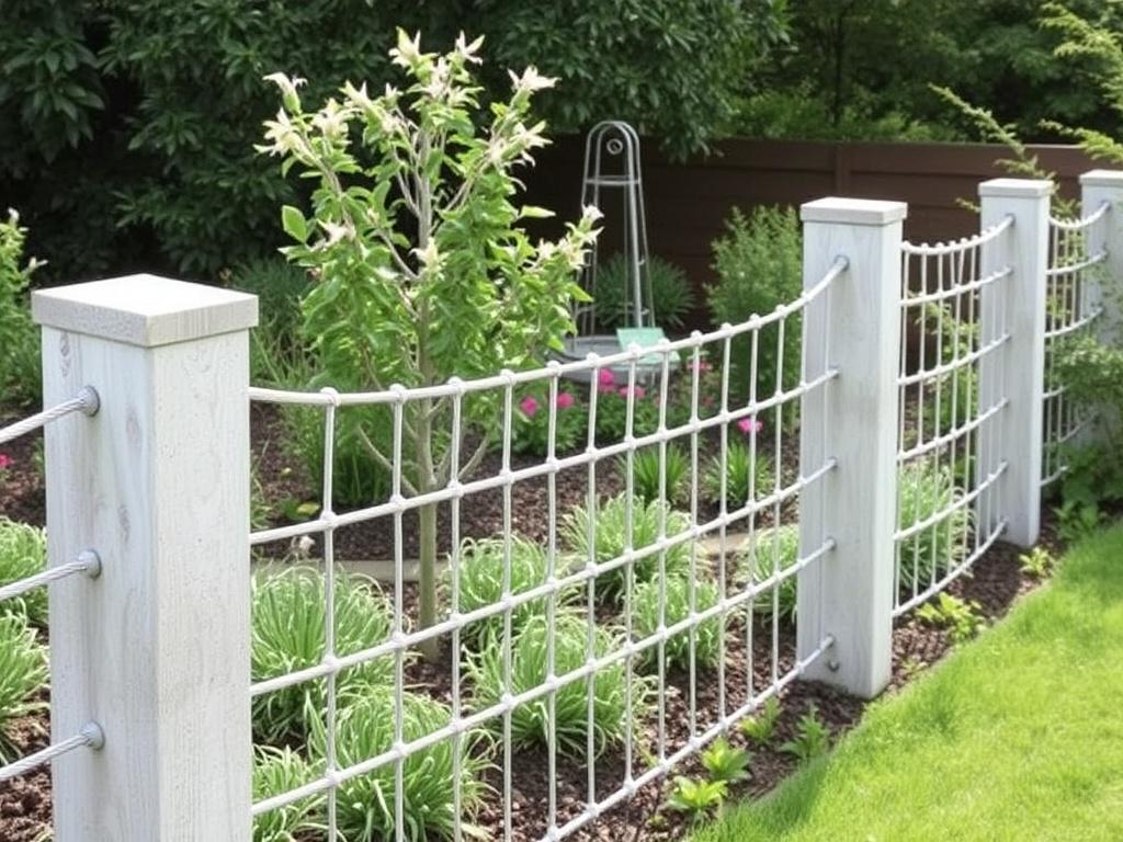 Vallas de cuerda o cabos para jardines.. Diseño y estética: cómo integrar la valla con tu jardín