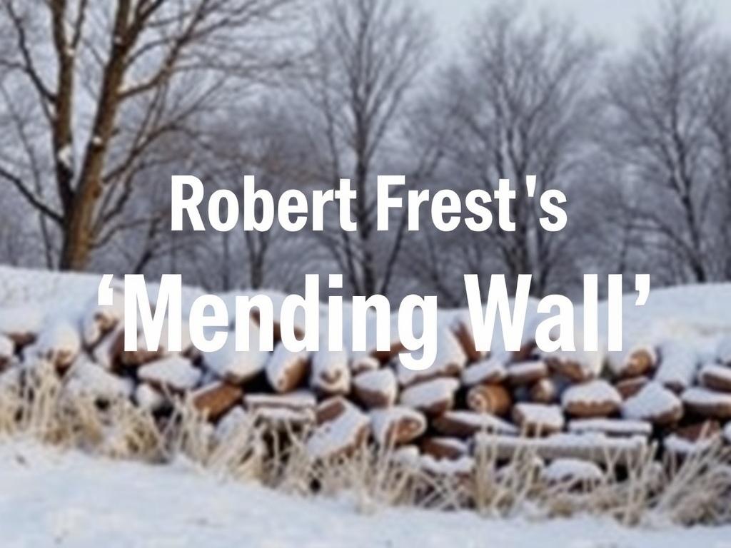 Robert Frost's "Mending Wall": Analysis of the Famous Poem. Cómo leer y enseñar el poema