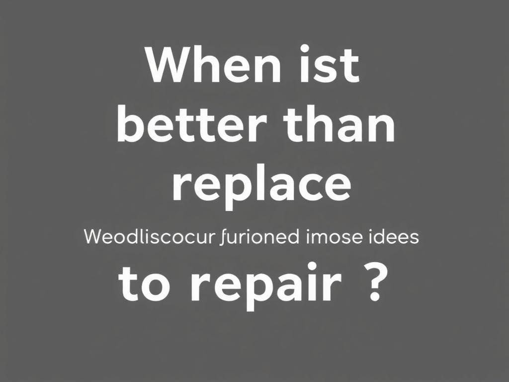 Cuándo es mejor reemplazar que reparar.. Señales claras: cuándo reemplazar es casi inevitable